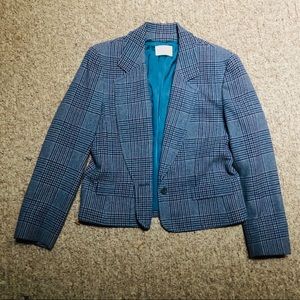 Blue Pendleton Wool Blazer